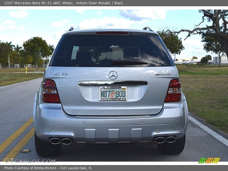 Iridium Silver Metallic / Black 2007 Mercedes-Benz ML 63 AMG 4Matic
