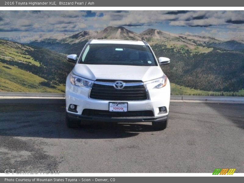 Blizzard Pearl / Ash 2016 Toyota Highlander XLE