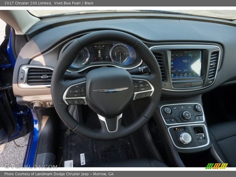 Vivid Blue Pearl / Black 2017 Chrysler 200 Limited