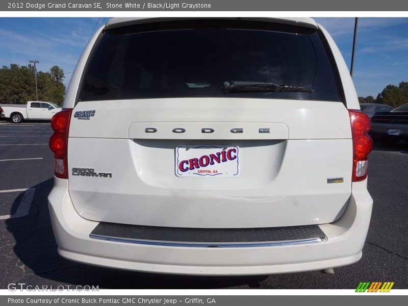Stone White / Black/Light Graystone 2012 Dodge Grand Caravan SE