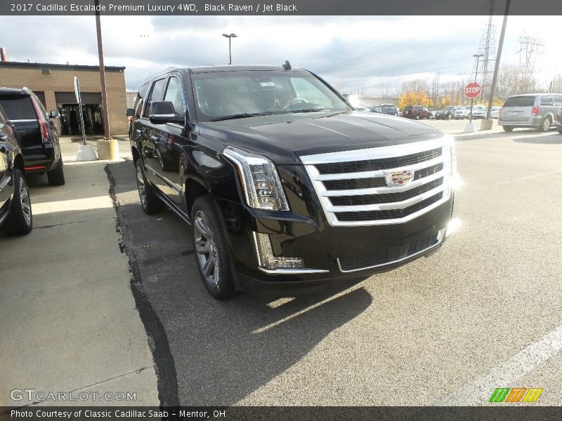 Black Raven / Jet Black 2017 Cadillac Escalade Premium Luxury 4WD