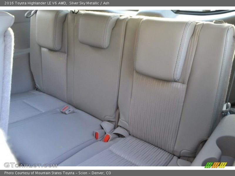 Silver Sky Metallic / Ash 2016 Toyota Highlander LE V6 AWD