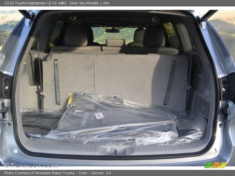 Silver Sky Metallic / Ash 2016 Toyota Highlander LE V6 AWD