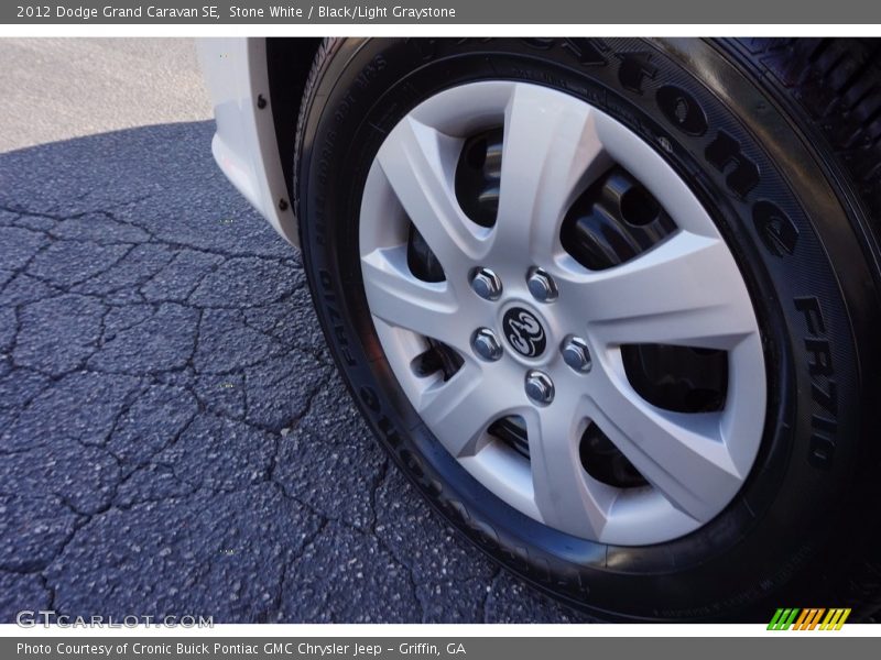 Stone White / Black/Light Graystone 2012 Dodge Grand Caravan SE