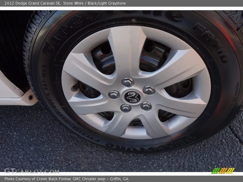 Stone White / Black/Light Graystone 2012 Dodge Grand Caravan SE