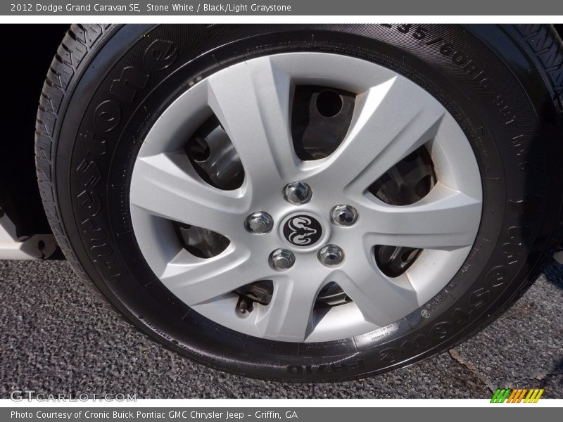 Stone White / Black/Light Graystone 2012 Dodge Grand Caravan SE