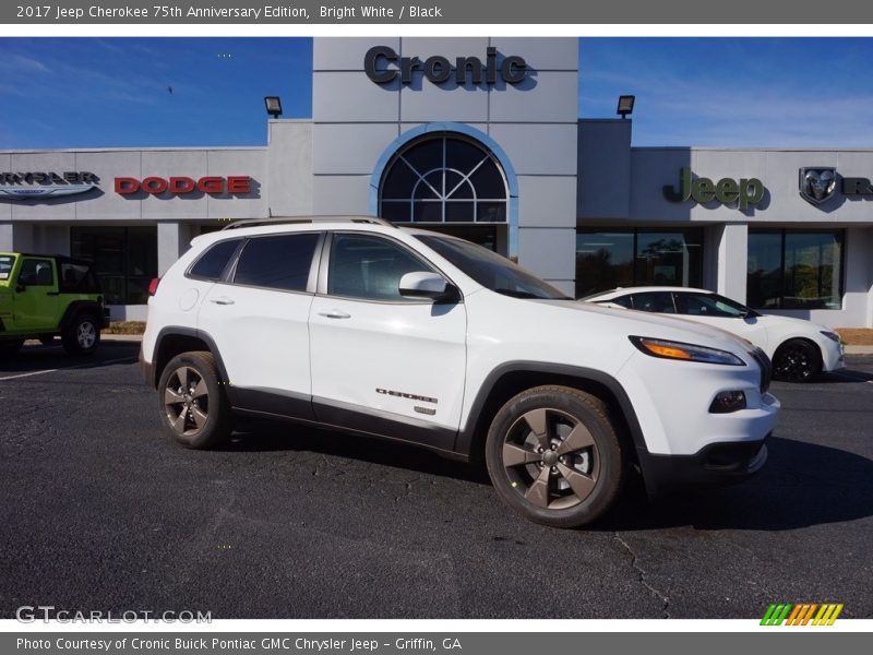 Bright White / Black 2017 Jeep Cherokee 75th Anniversary Edition