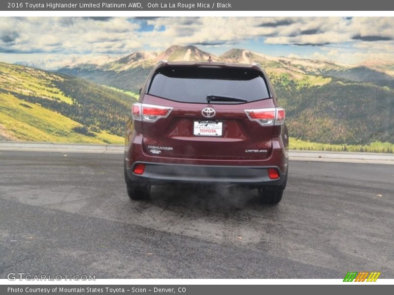 Ooh La La Rouge Mica / Black 2016 Toyota Highlander Limited Platinum AWD