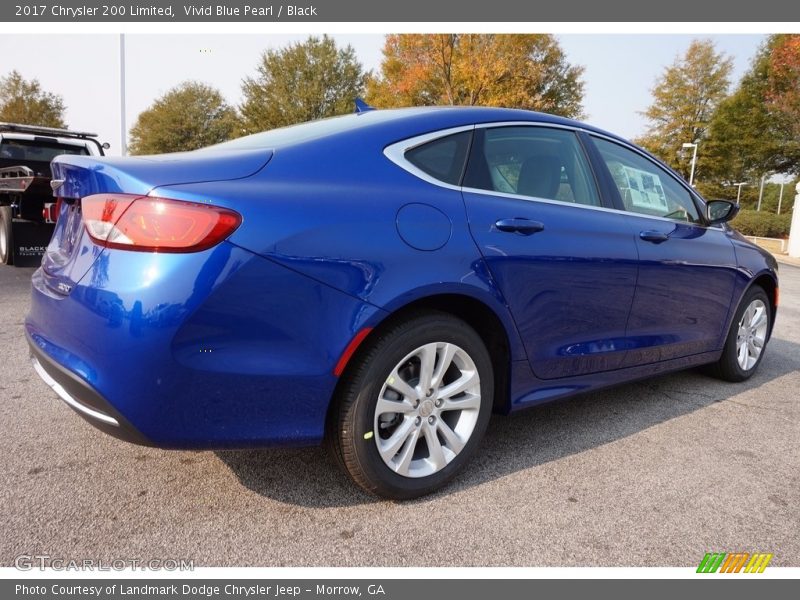 Vivid Blue Pearl / Black 2017 Chrysler 200 Limited