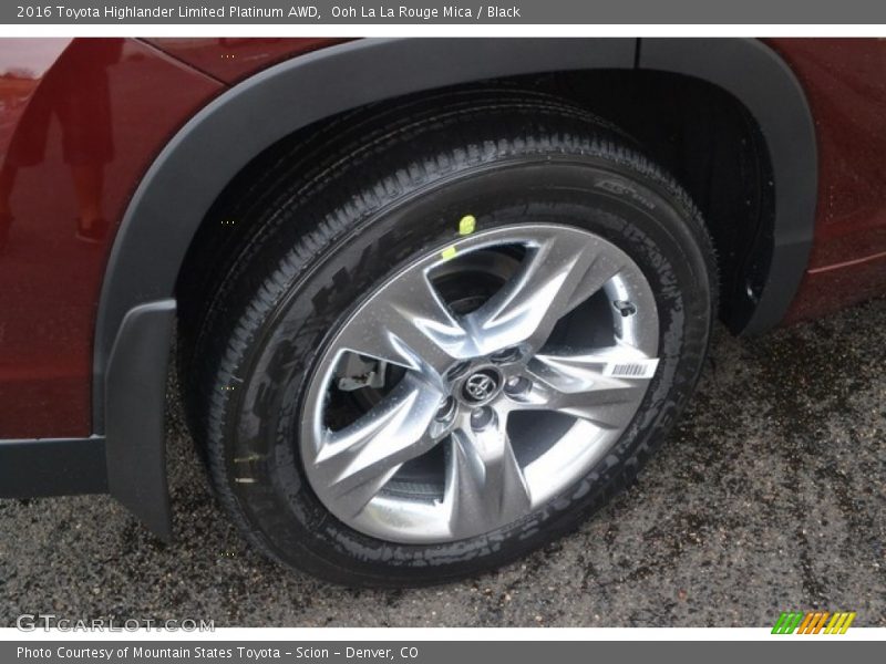 Ooh La La Rouge Mica / Black 2016 Toyota Highlander Limited Platinum AWD