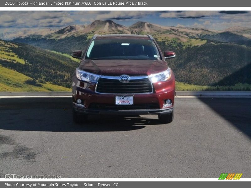 Ooh La La Rouge Mica / Black 2016 Toyota Highlander Limited Platinum AWD