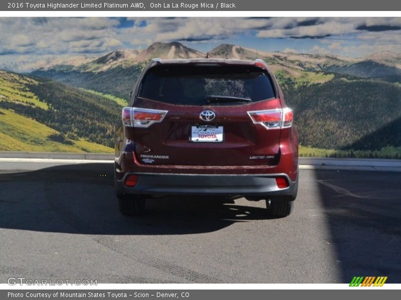 Ooh La La Rouge Mica / Black 2016 Toyota Highlander Limited Platinum AWD