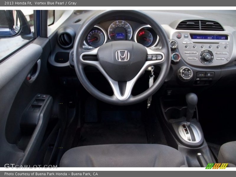 Vortex Blue Pearl / Gray 2013 Honda Fit