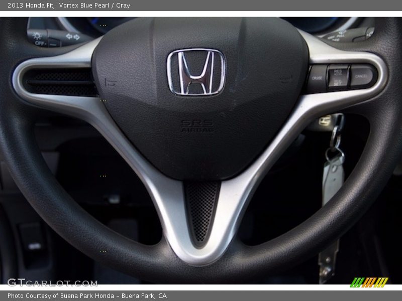Vortex Blue Pearl / Gray 2013 Honda Fit