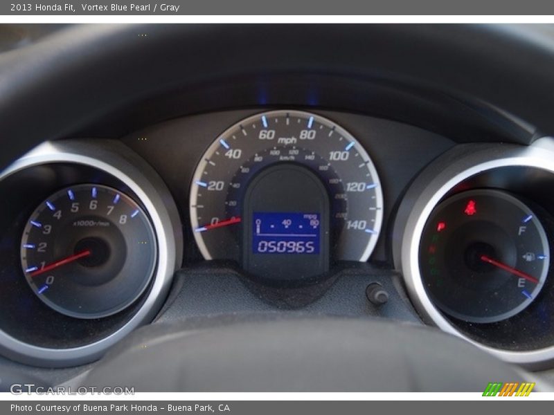 Vortex Blue Pearl / Gray 2013 Honda Fit
