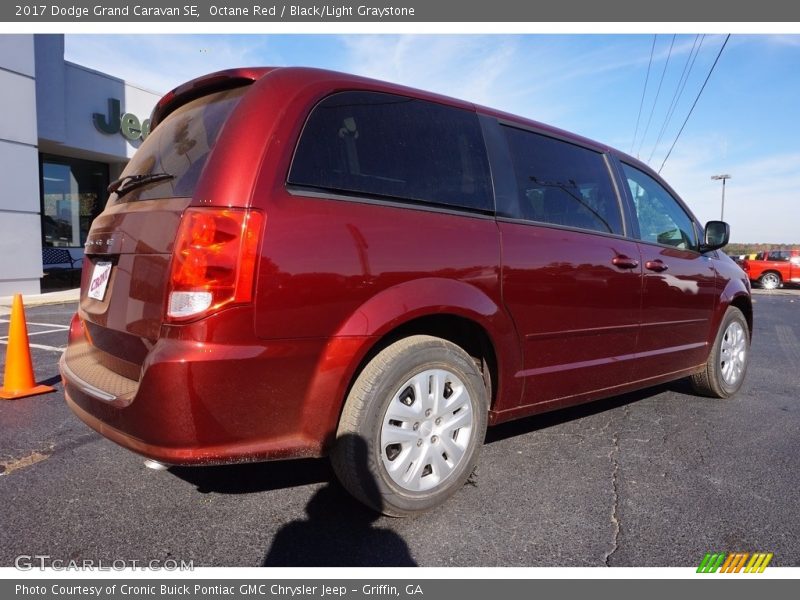 Octane Red / Black/Light Graystone 2017 Dodge Grand Caravan SE