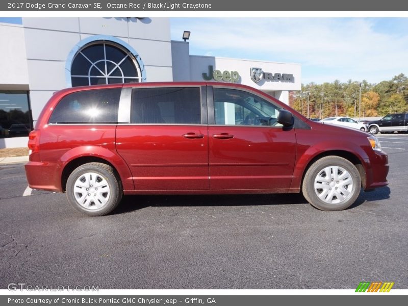 Octane Red / Black/Light Graystone 2017 Dodge Grand Caravan SE