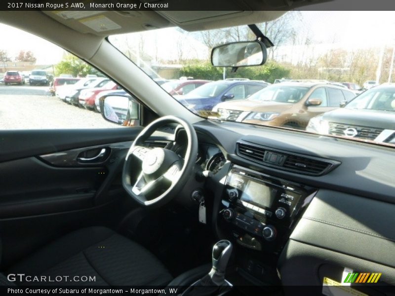 Monarch Orange / Charcoal 2017 Nissan Rogue S AWD