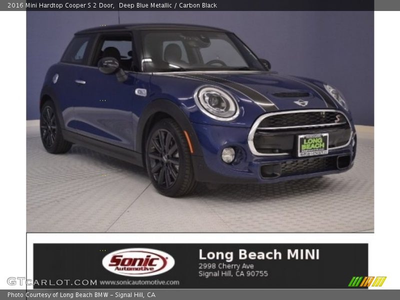Deep Blue Metallic / Carbon Black 2016 Mini Hardtop Cooper S 2 Door