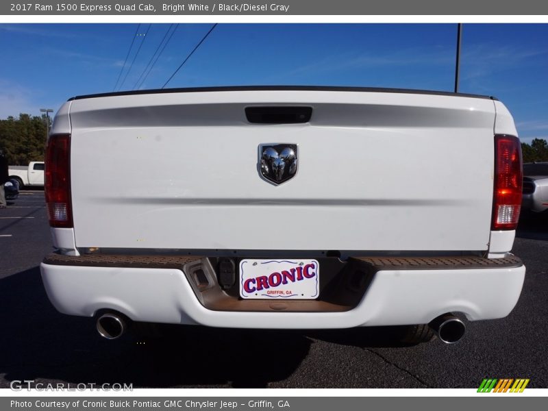 Bright White / Black/Diesel Gray 2017 Ram 1500 Express Quad Cab