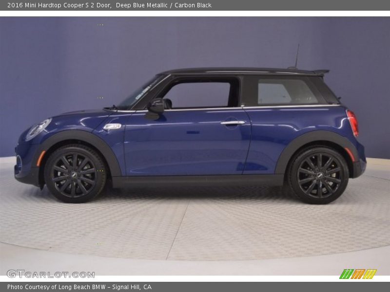 Deep Blue Metallic / Carbon Black 2016 Mini Hardtop Cooper S 2 Door