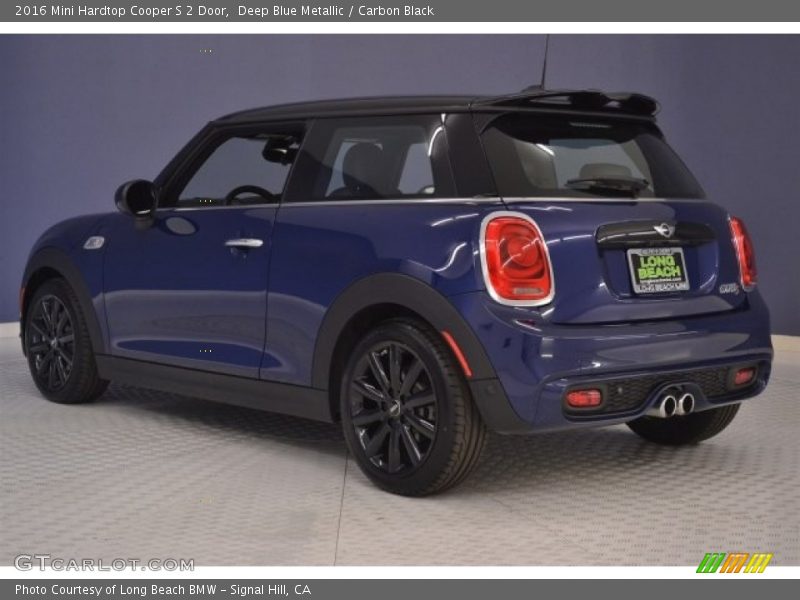 Deep Blue Metallic / Carbon Black 2016 Mini Hardtop Cooper S 2 Door