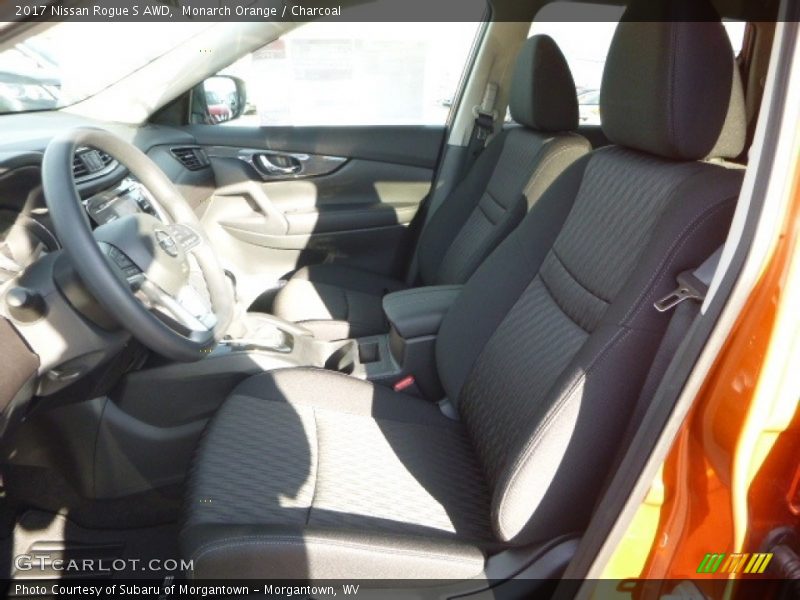 Monarch Orange / Charcoal 2017 Nissan Rogue S AWD
