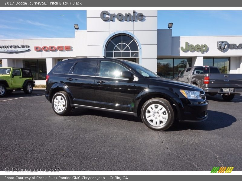 Pitch Black / Black 2017 Dodge Journey SE