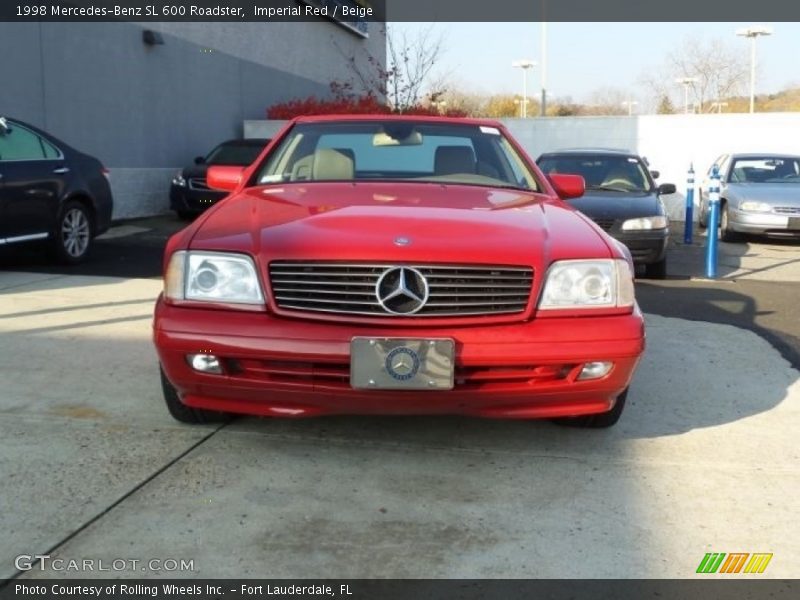 Imperial Red / Beige 1998 Mercedes-Benz SL 600 Roadster
