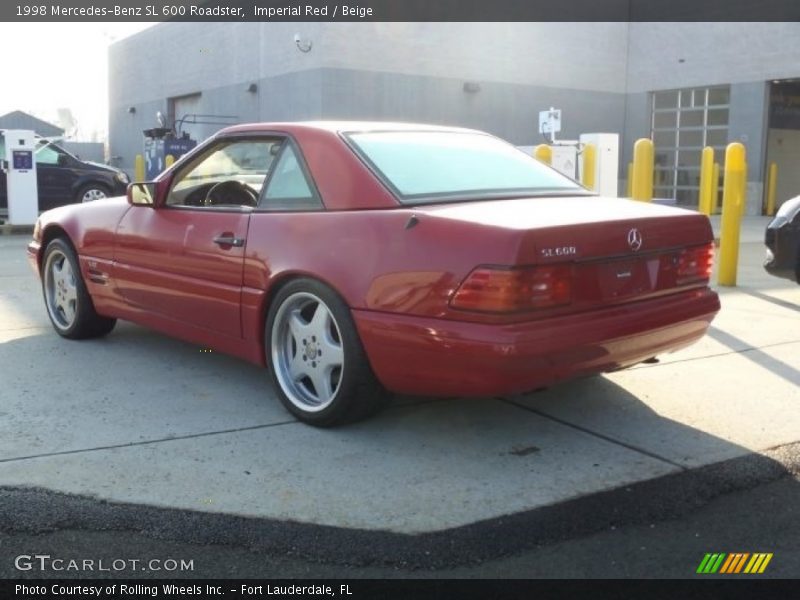 Imperial Red / Beige 1998 Mercedes-Benz SL 600 Roadster