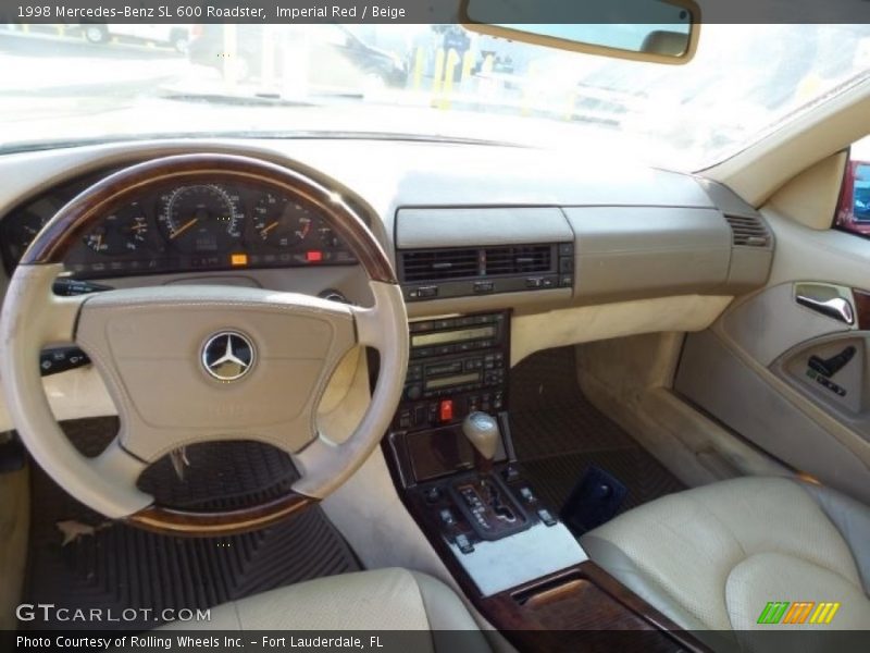 Imperial Red / Beige 1998 Mercedes-Benz SL 600 Roadster