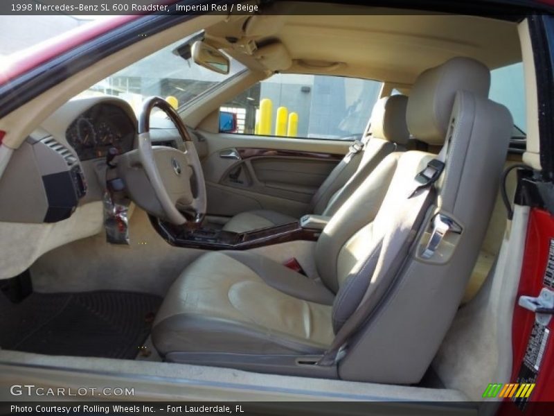 Imperial Red / Beige 1998 Mercedes-Benz SL 600 Roadster