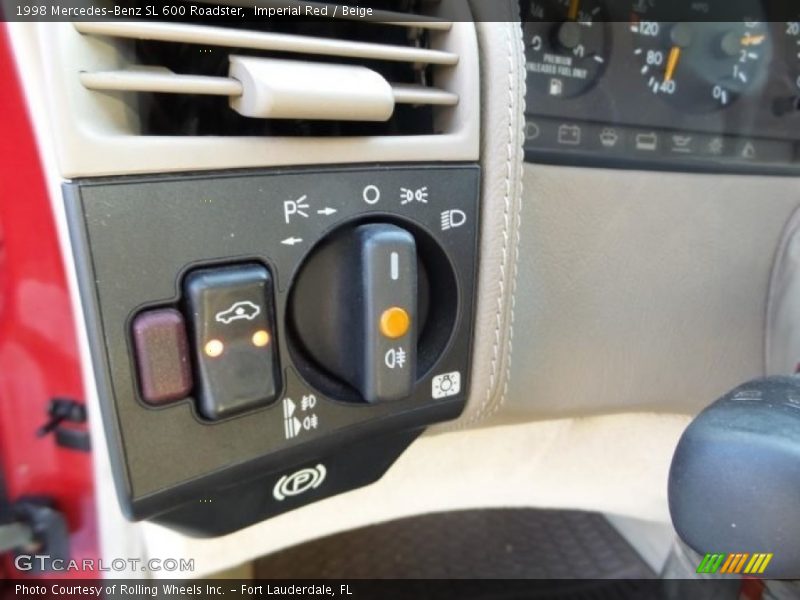 Imperial Red / Beige 1998 Mercedes-Benz SL 600 Roadster