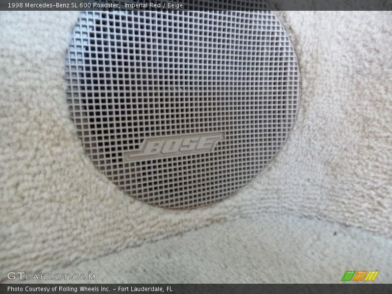 Imperial Red / Beige 1998 Mercedes-Benz SL 600 Roadster