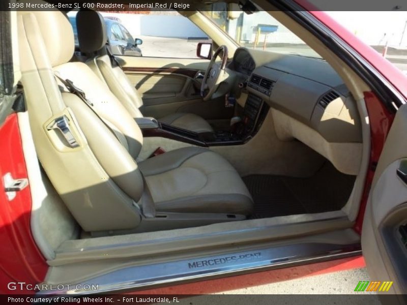 Imperial Red / Beige 1998 Mercedes-Benz SL 600 Roadster