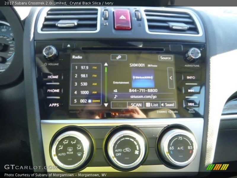 Crystal Black Silica / Ivory 2017 Subaru Crosstrek 2.0i Limited