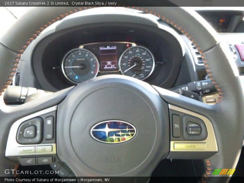 Crystal Black Silica / Ivory 2017 Subaru Crosstrek 2.0i Limited