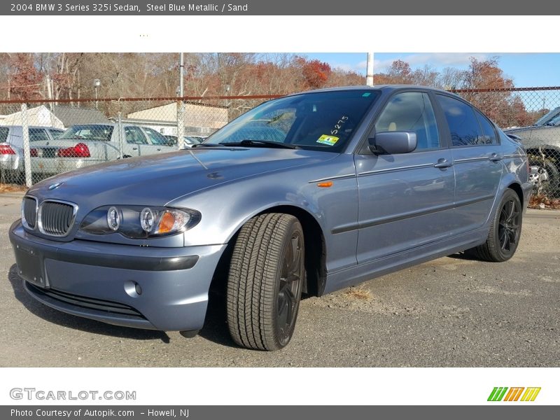 Steel Blue Metallic / Sand 2004 BMW 3 Series 325i Sedan