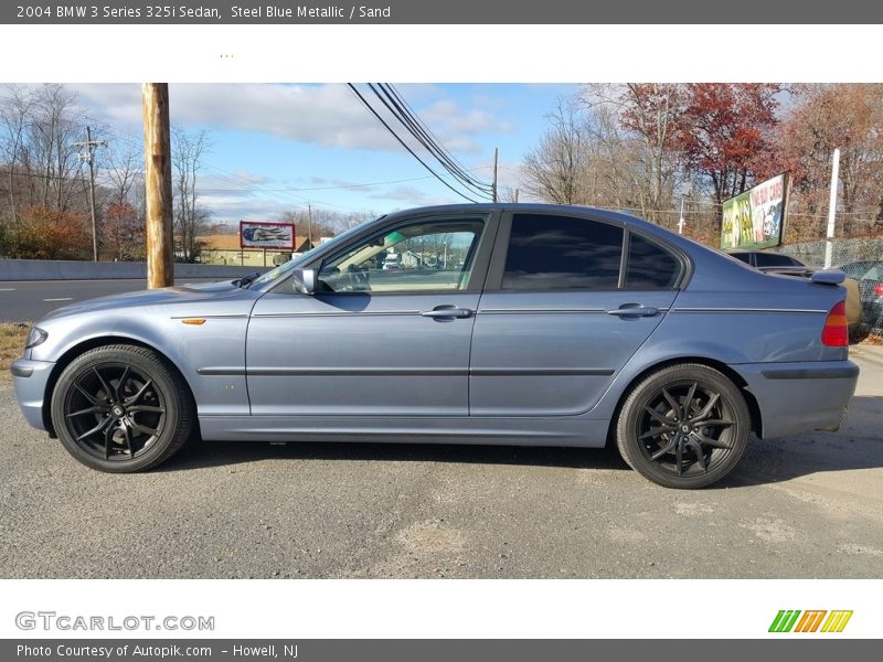 Steel Blue Metallic / Sand 2004 BMW 3 Series 325i Sedan