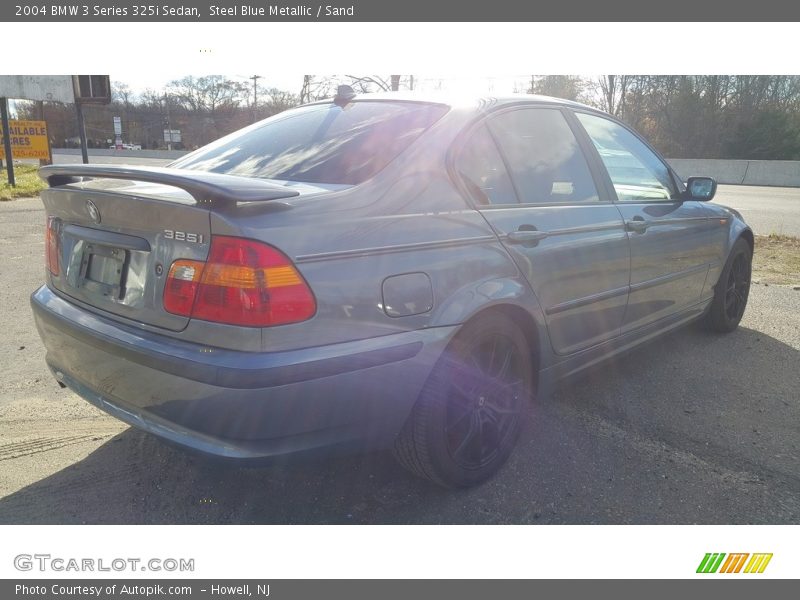 Steel Blue Metallic / Sand 2004 BMW 3 Series 325i Sedan