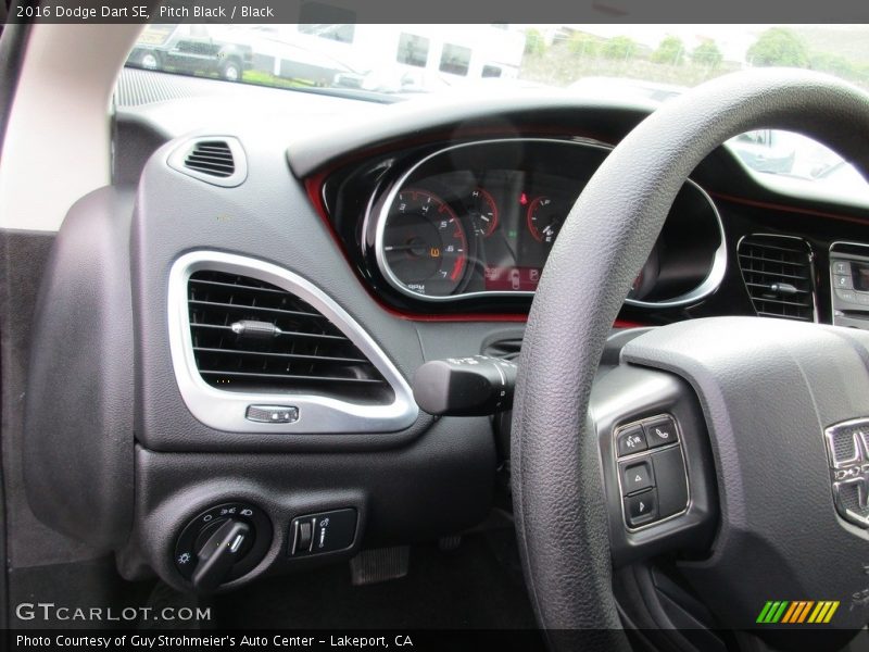 Pitch Black / Black 2016 Dodge Dart SE