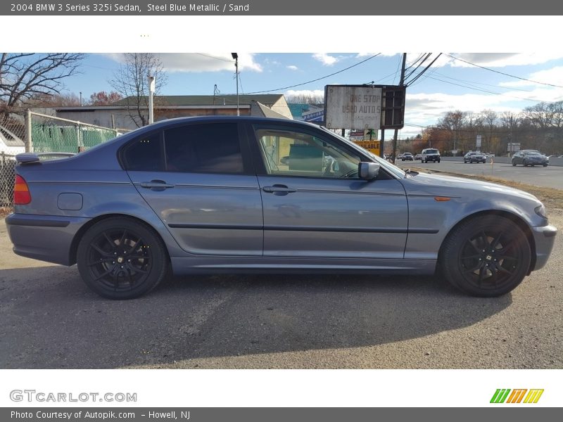 Steel Blue Metallic / Sand 2004 BMW 3 Series 325i Sedan