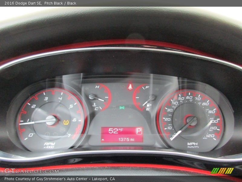 Pitch Black / Black 2016 Dodge Dart SE