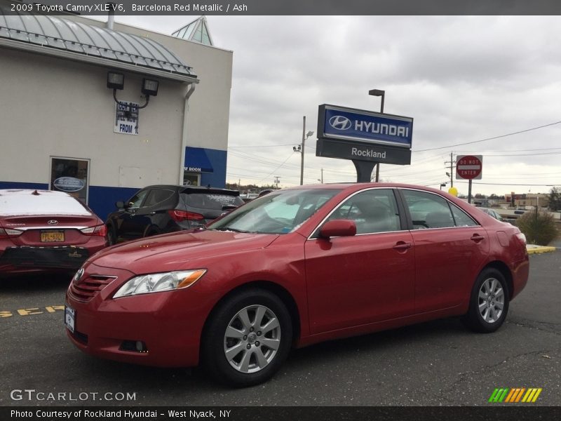 Barcelona Red Metallic / Ash 2009 Toyota Camry XLE V6