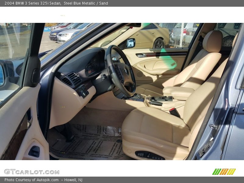 Steel Blue Metallic / Sand 2004 BMW 3 Series 325i Sedan