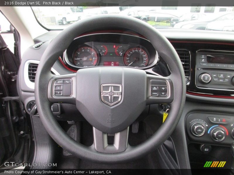 Pitch Black / Black 2016 Dodge Dart SE