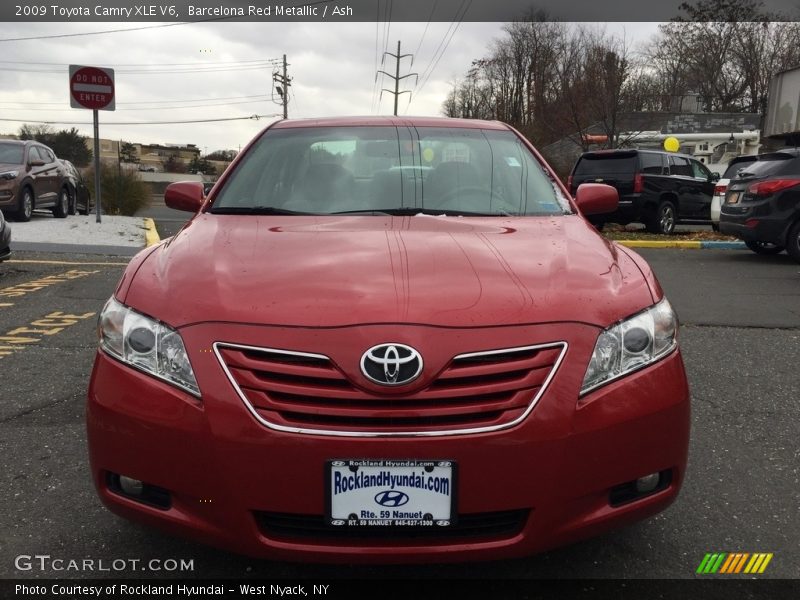 Barcelona Red Metallic / Ash 2009 Toyota Camry XLE V6