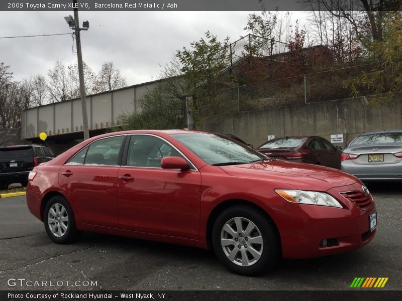 Barcelona Red Metallic / Ash 2009 Toyota Camry XLE V6