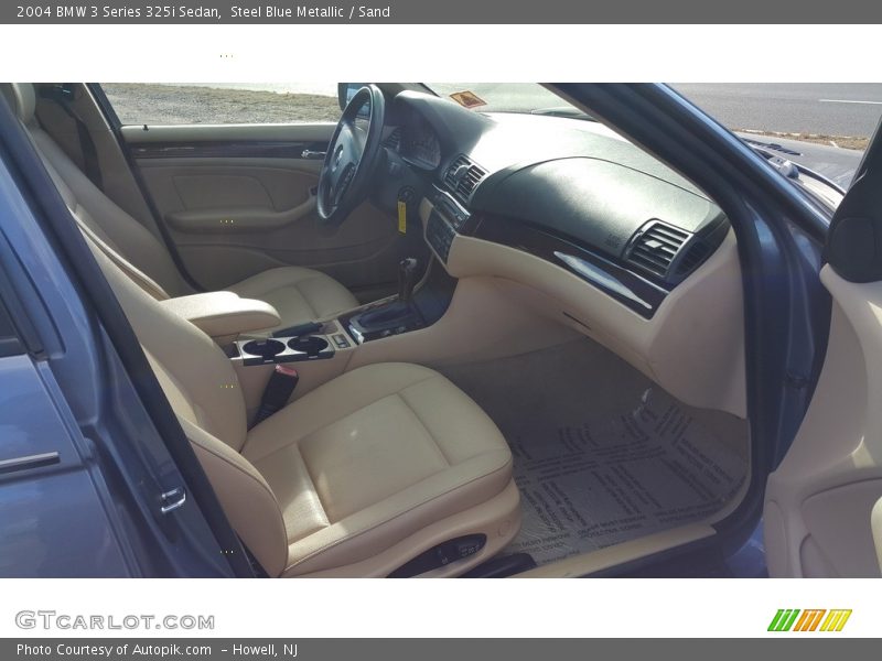 Steel Blue Metallic / Sand 2004 BMW 3 Series 325i Sedan