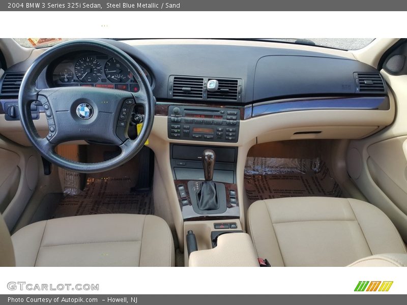 Steel Blue Metallic / Sand 2004 BMW 3 Series 325i Sedan